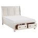 Laurelin Sleigh Platform Bed with Footboard Storage