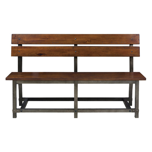 1715 Counter Height Bench with Back