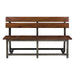 1715 Counter Height Bench with Back