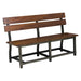 1715 Counter Height Bench with Back