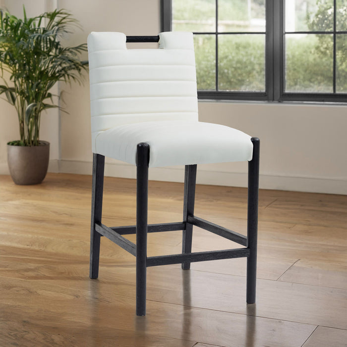 Aimee Vegan Leather Upholstered Counter Stool