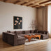 Stellar 152" Chenille Fabric Upholstered 6Pc. Modular Sectional