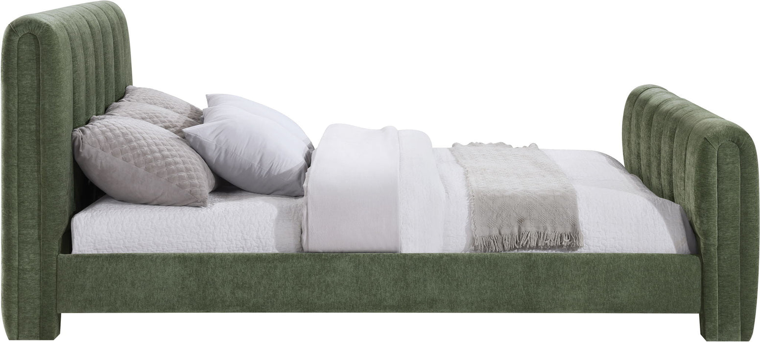 Camila Chenille Fabric Upholstered Bed