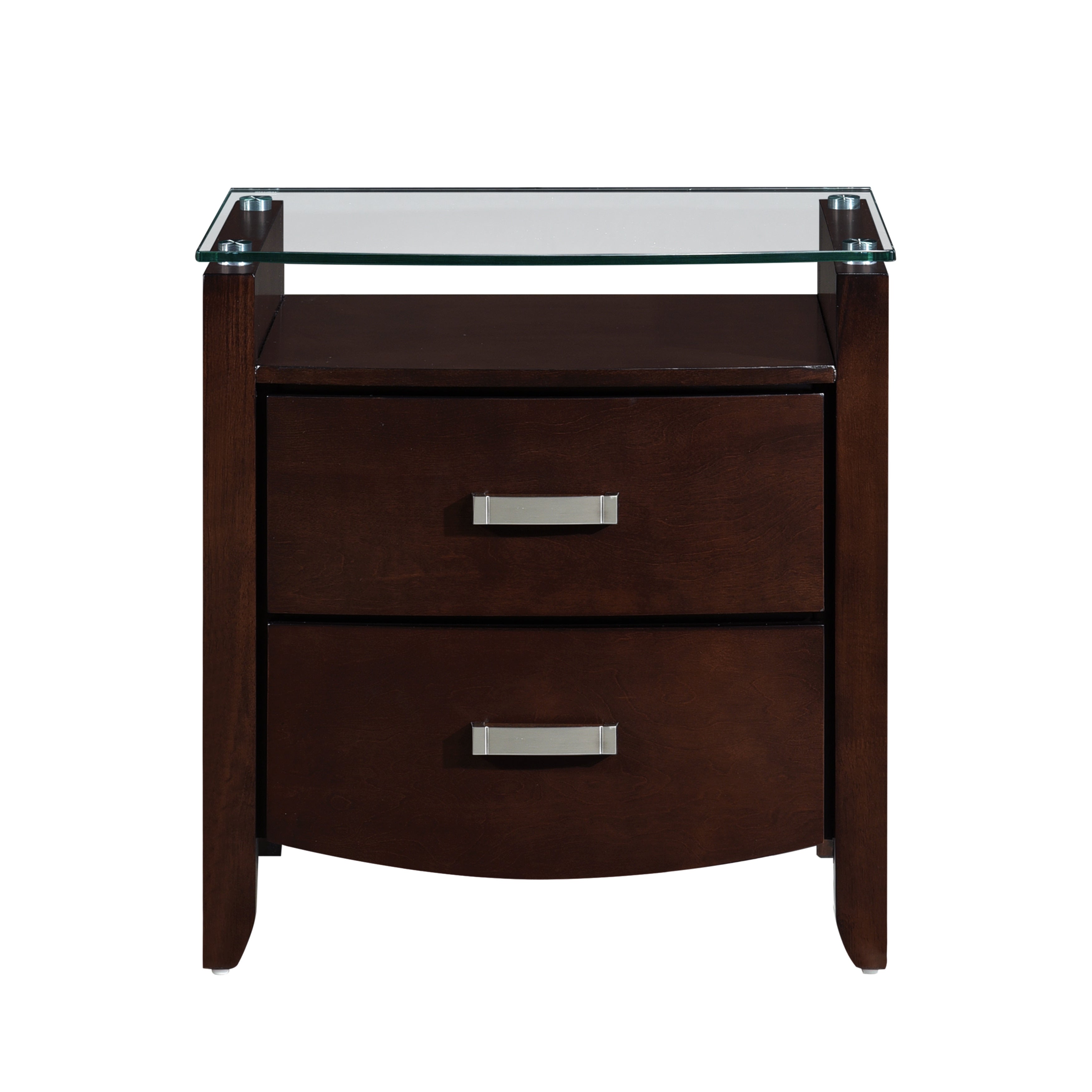 Lyric Night Stand, Glass Top
