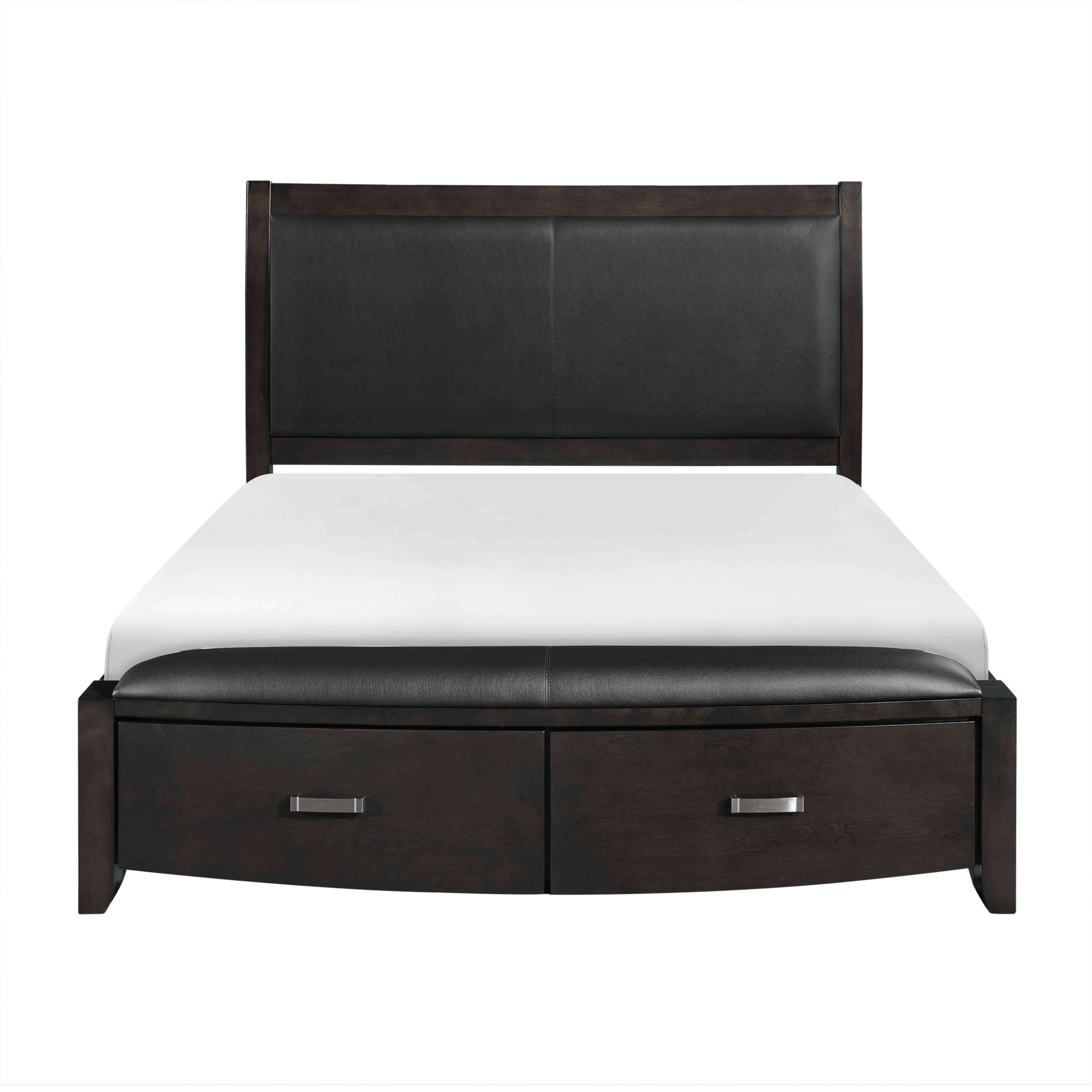 Lyric Sleigh Platform Bed with Footboard Storage