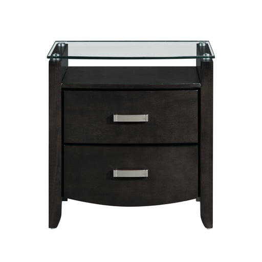 Lyric Night Stand, Glass Top