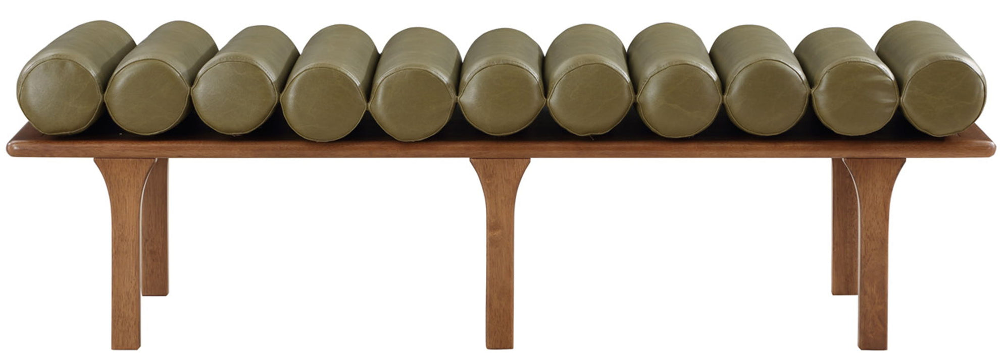 Landon Vegan Leather Upholstered Bench
