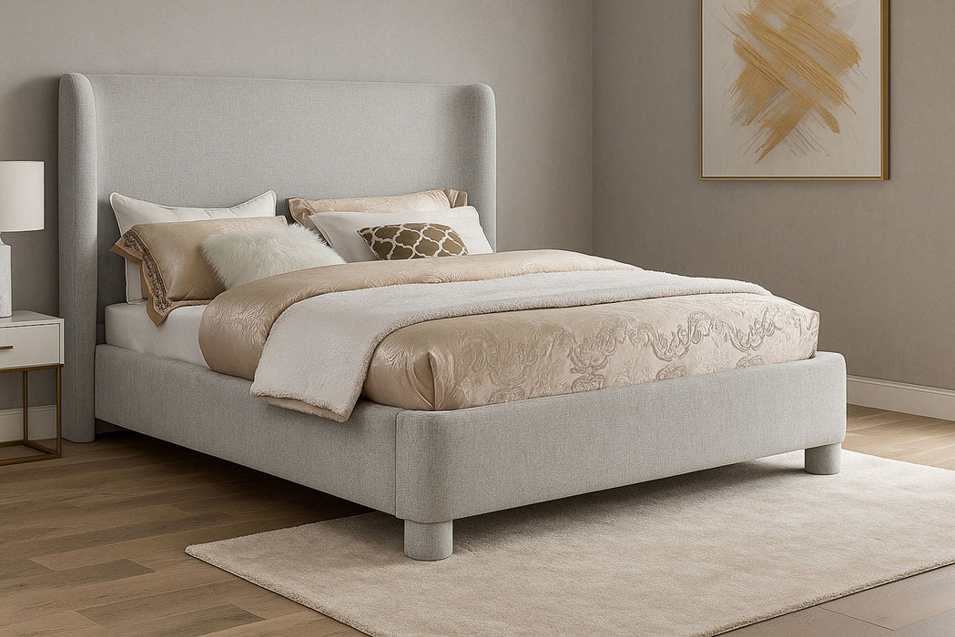 Penny Chenille Fabric Upholstered Bed
