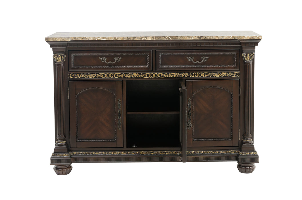 Russian Hill Server with Faux Marble Top