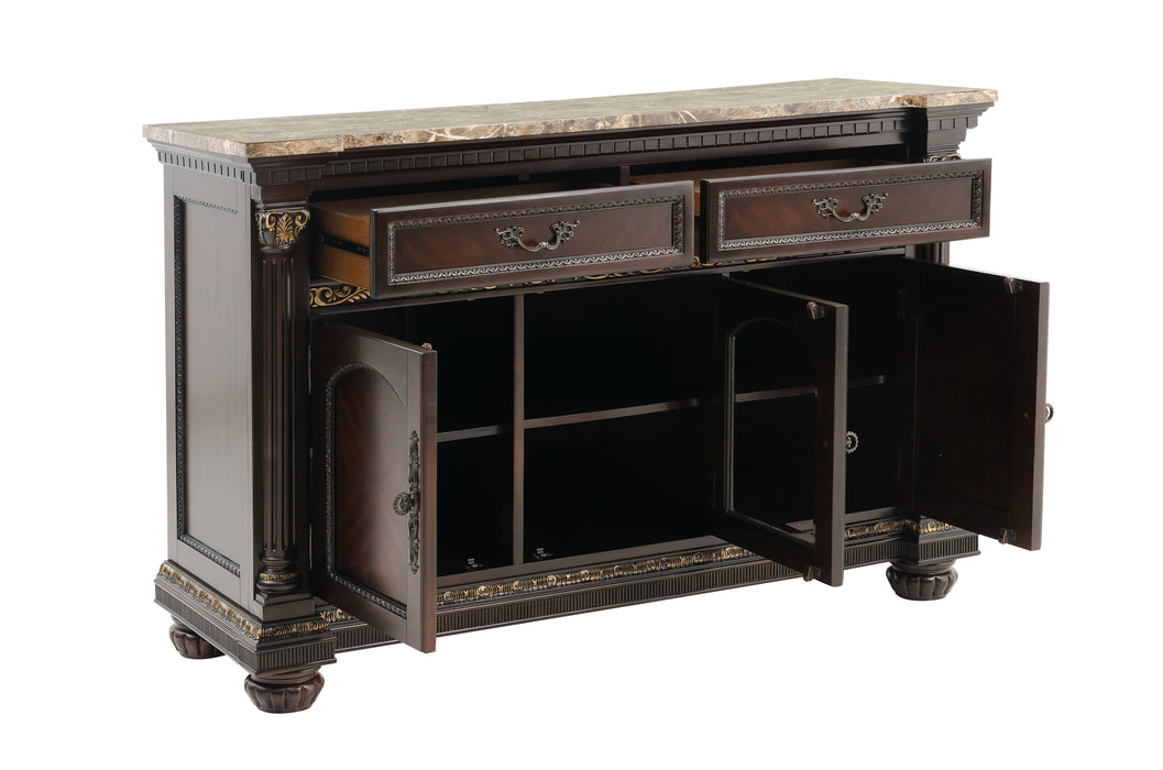 Russian Hill Server with Faux Marble Top