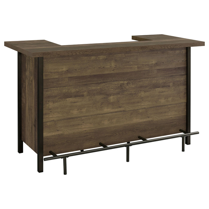 Vitrina para vinos de bar doméstico independiente Bellemore Gris Madera Flotante
