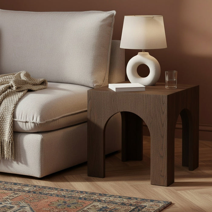 Arch Oak Wood End / Side Table