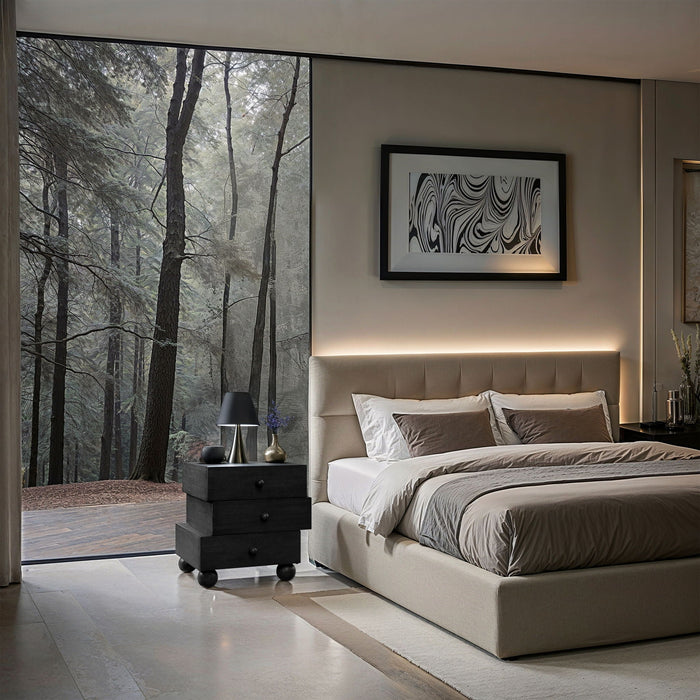 Askew 23.5" Oak Veneer Nightstand