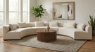 Avanti 221.25" Chenille Fabric Upholstered 3pc. Modular Sectional