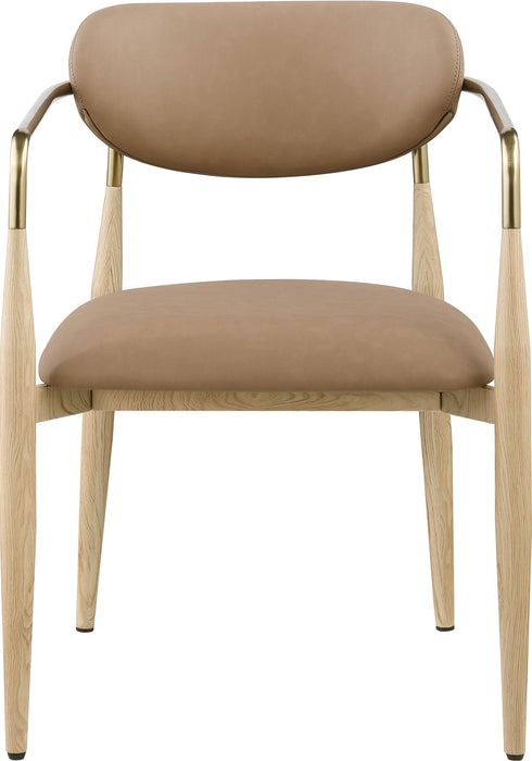 Ronda Vegan Leather Upholstered Dining Arm Chair