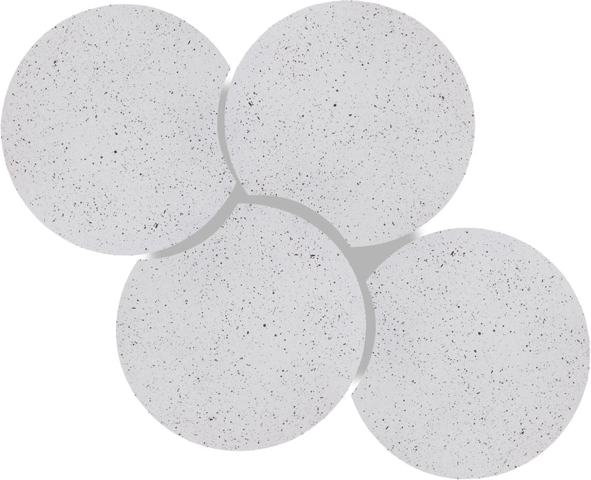 Dimple Terrazzo Pattern Iron Nesting 4pc. Modular Coffee Table