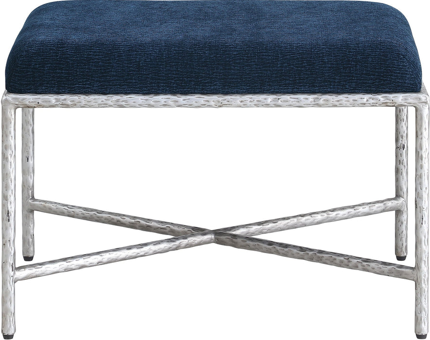 Valley Chenille Fabric Upholstered Bench