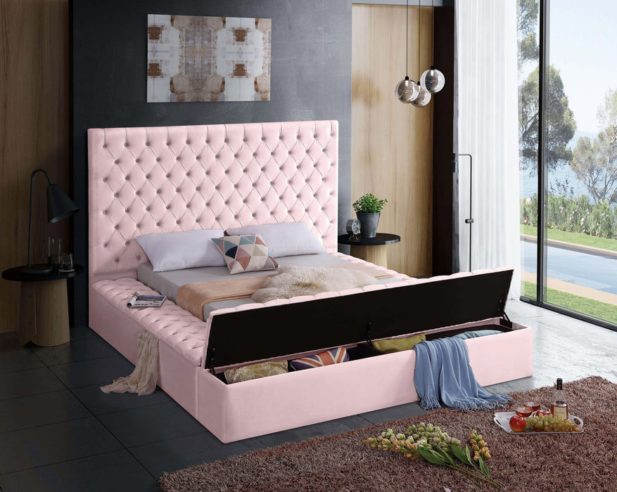 Bliss Velvet Upholstered Bed