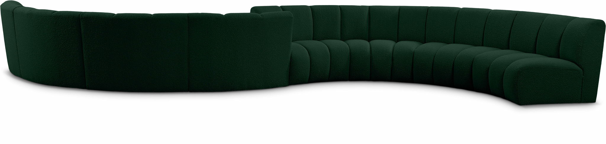Infinity 268" Boucle Fabric Upholstered 8pc. Modular Sectional