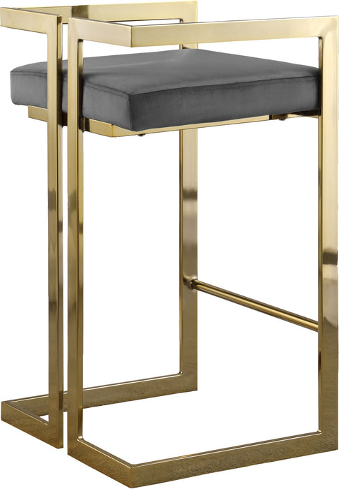 Ezra Velvet Upholstered Counter Stool