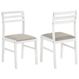 Fabric White Beige (Set Of 2)