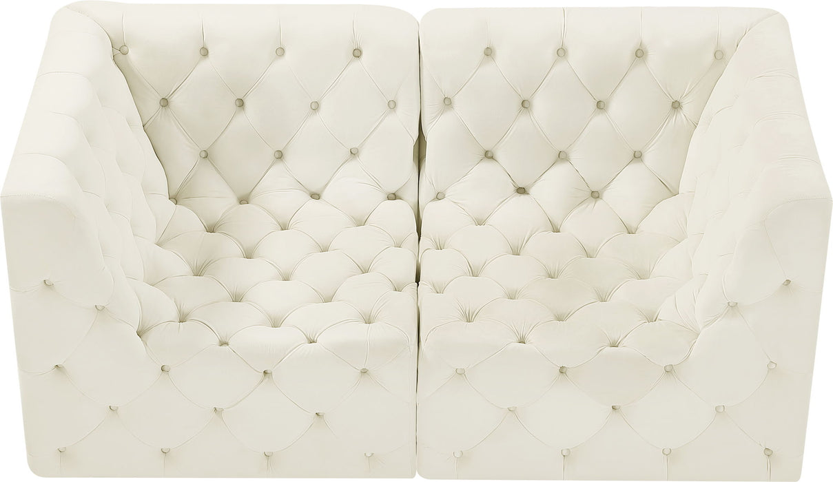 Tuft 70" Velvet Upholstered 2pc. Modular Loveseat