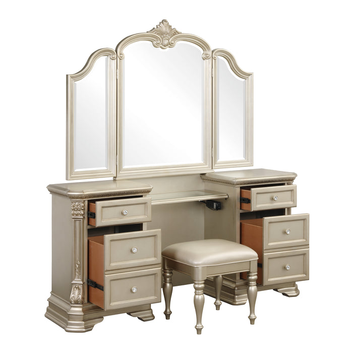 Antoinetta (3)Vanity Dresser with Mirror