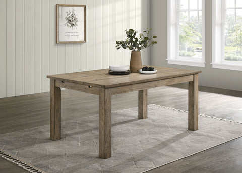 Mesa de comedor extensible de madera maciza Cardova de 87 pulgadas, roble Vineyard