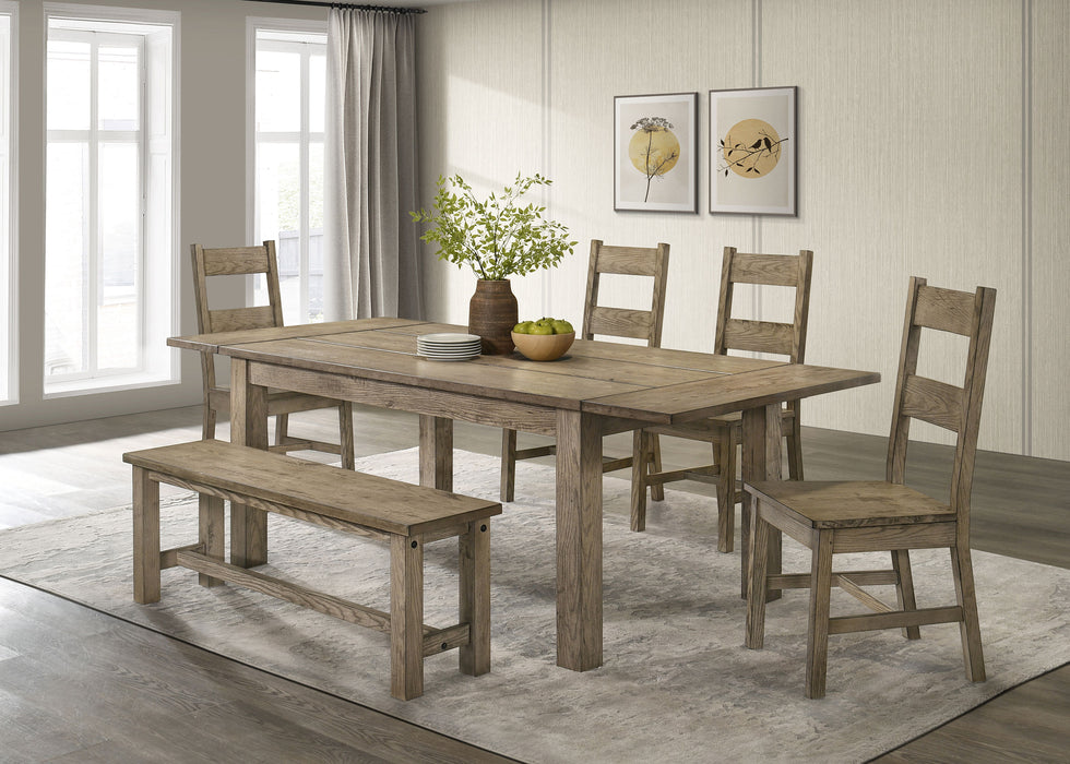 Cardova 51-inch Solid Wood Dining Bench Vineyard Oak
