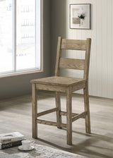 Silla de comedor Cardova con altura de mostrador, roble Vineyard (juego de 2)