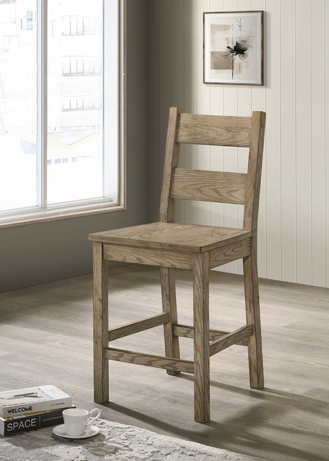 Silla de comedor Cardova con altura de mostrador, roble Vineyard (juego de 2)