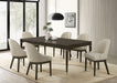 Reseda 7-piece Rectangular Dining Set Ash Brown