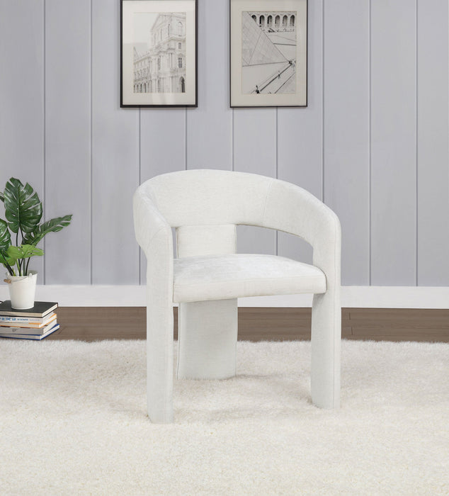 Sillón de comedor tapizado Carlow negro (juego de 2)