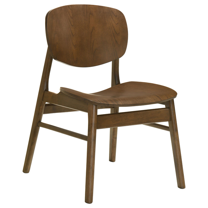 Franklin 5-piece 54-inch Round Dining Set Dark Brown