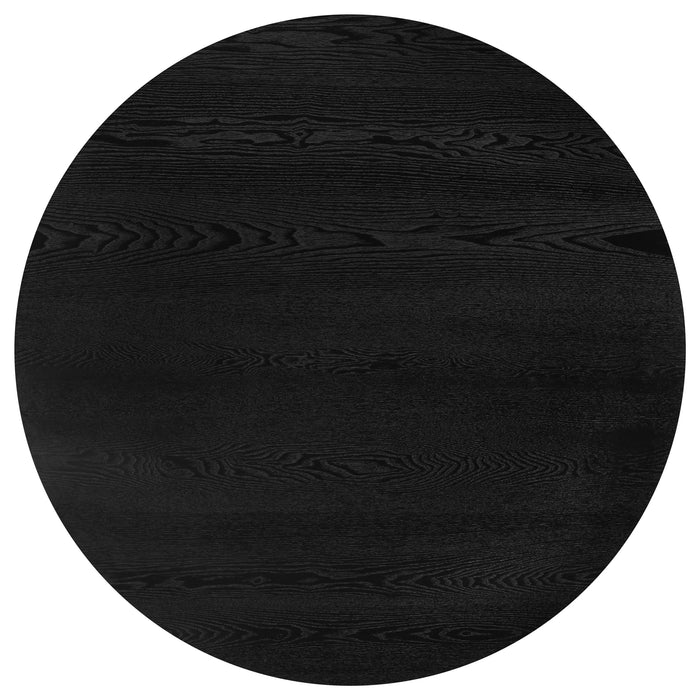 Juego de comedor Strouse de 5 piezas - crema y negro