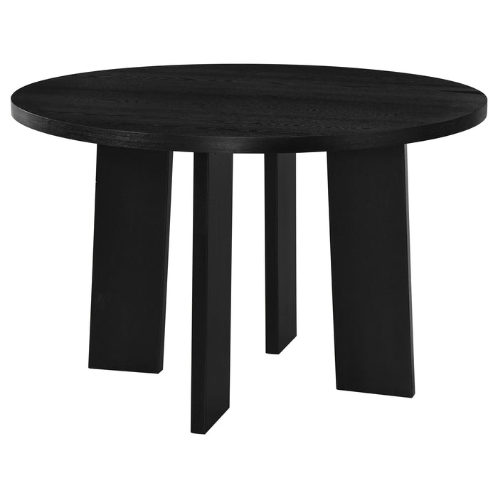 Juego de comedor Strouse de 5 piezas - negro