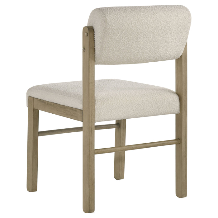Decker 7-piece 82-inch Rectangular Dining Set Cream and Natural Oak