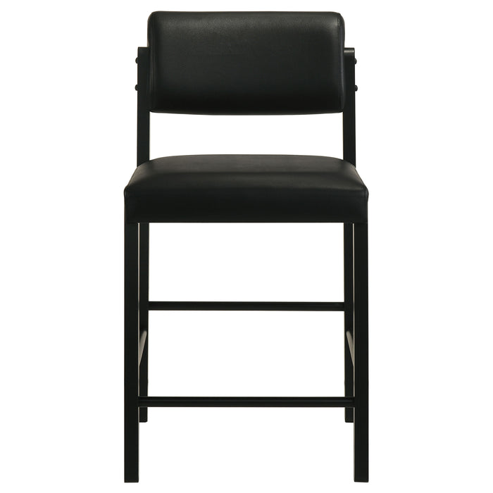 Decker 7-piece 70-inch Counter Height Dining Set Black