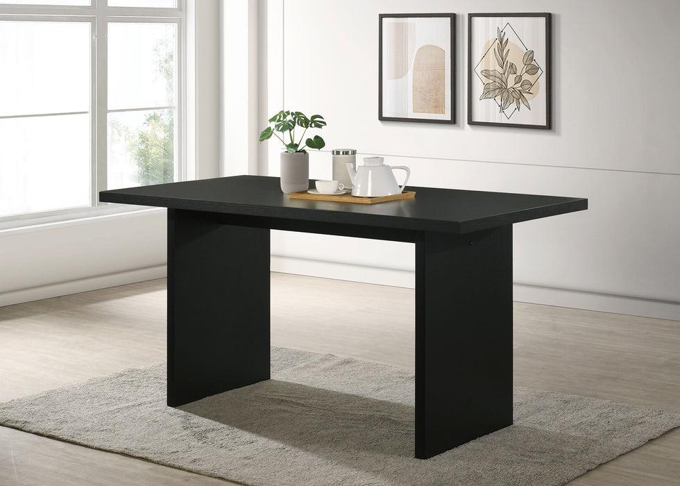 Mesa de comedor rectangular Decker de madera de roble natural, de 70 pulgadas y altura de barra