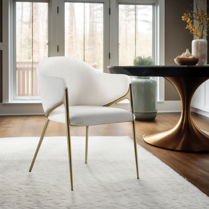 Nial Boucle Fabric Upholstered Dining Chair
