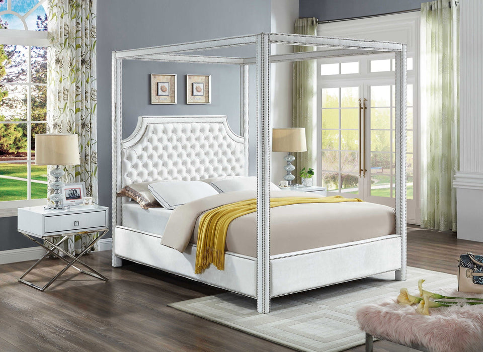 Rowan Velvet Upholstered Bed