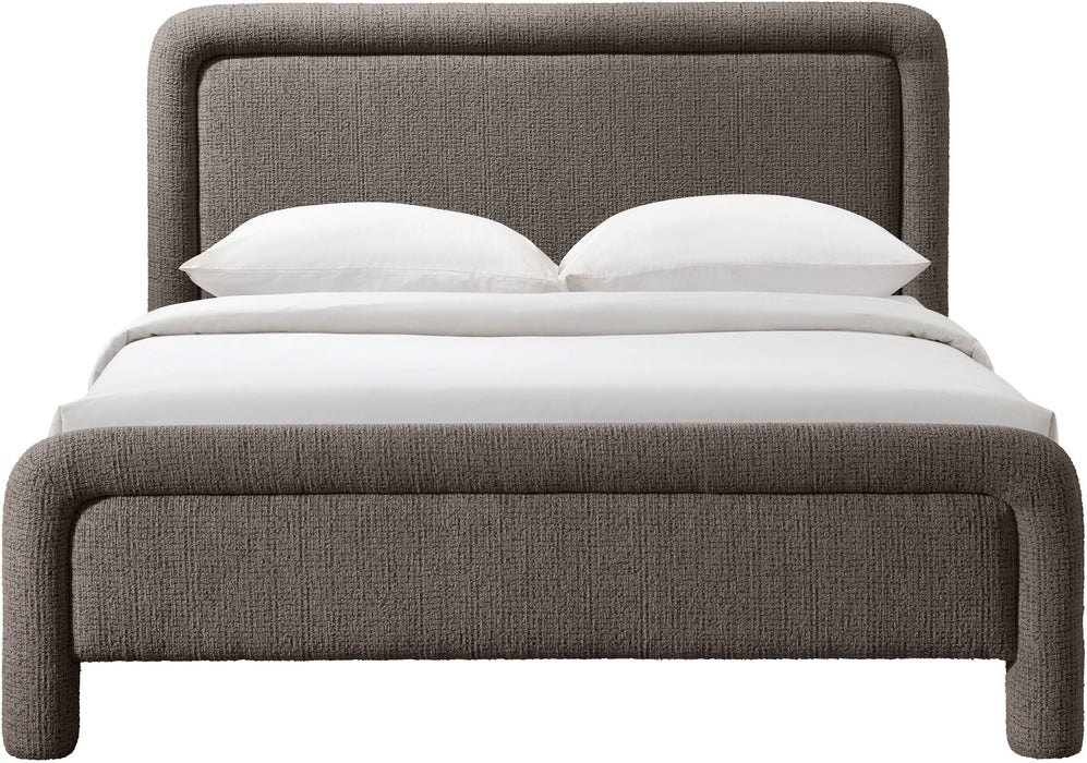 Baylor Fabric With Interwoven Chenille Upholstered Bed