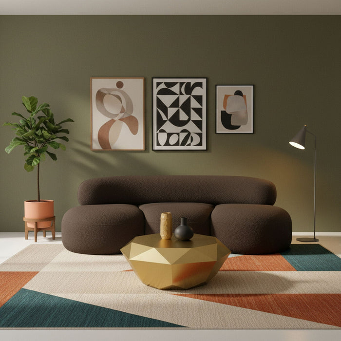 Venti 88.5" Boucle Fabric Upholstered Sofa