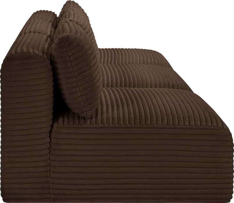 Shaggy 93" Corduroy Performance Fabric Upholstered Modular Sofa