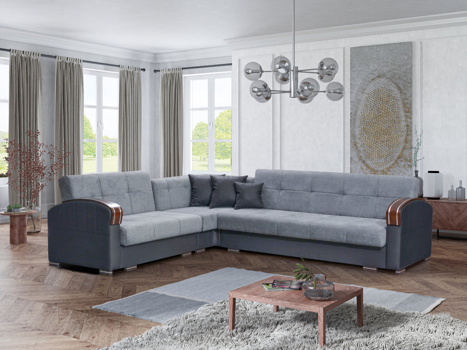 SAMANTHA SECTIONAL GRAY-By Skyler Furniture