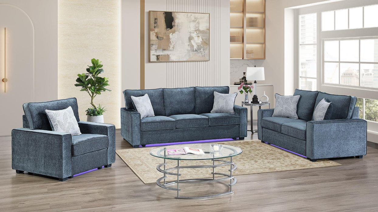 Rita Sofa – Rita Sofa in Navy by Galaxy Home Furnishings