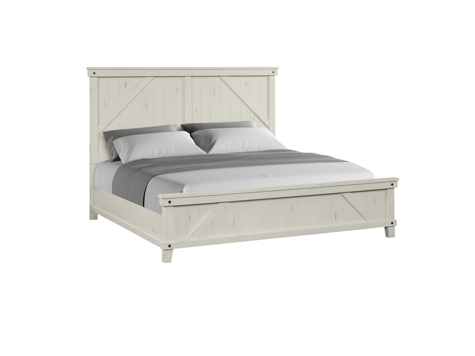 SPRUCE CREEK WHITE QUEEN BED 1709-105