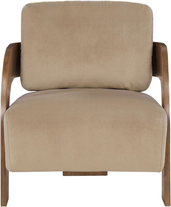 Silla tapizada de terciopelo de alto rendimiento Cedra