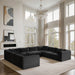 Shaggy 140" Corduroy Performance Fabric Upholstered Modular Sectional