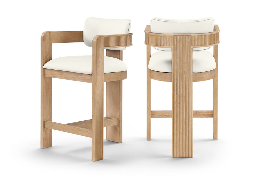 Sacha Vegan Leather Upholstered Counter Stool